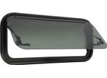 Finestra Per Camper/Roulotte - Finestra A Battente Con Cerniera - Con Zanzariera - Apertura Verso L'esterno - 70×30 Cm - Nero