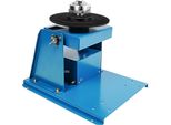 Posizionatore Di Saldatura Tavola Rotante - BY-10 - 10 Giri/Min - Inclinazione 0-90° - Mandrino A 3 Griffe - Portata 10 Kg In Orizzontale/5 Kg In Verticale - Ghisa - Ca 220 V - Blu