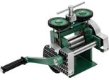 Laminatoio Per Gioielli - Laminatoio 3 In 1 - Rapporto Di Trasmissione 2,4:1 - Spessore Dei Rulli Regolabile - Ingranaggi Su Entrambi I Lati - Ghisa E Acciaio 55 Hrc - Verde