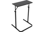 Tavolo Per Rullo Da Allenamento - Scrivania Regolabile In Altezza - Altezza 88-120 Cm - Struttura In Acciaio - Forma A U - Portata 15 Kg - Indipendente - Nero