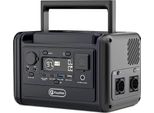 Generatore Solare Portatile Powerstation - Modello Ca Da 300 W - 230 Wh - Onda Sinusoidale Pura (600 W Di Picco) - Usb‑C Pd 100 W - Ingresso Solare 200-300 W - Nero