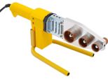 Saldatrice A Manicotto - Saldatrice Per Tubi Ppr/Pb/Pe - 800 W - 6 Mandrini Di Riscaldamento - Temperatura Costante - Riscaldamento Rapido - Portatile - Giallo