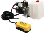 Gruppo Idraulico - Pompa Idraulica Elettrica - 12 V - A Semplice Effetto - Spina Ue -