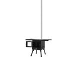 Stufa A Legna Da Campeggio - Stufa Portatile - Acciaio Inossidabile - Resistente Al Calore - Cassetto Cenere - Finestra Di Ispezione - Senza Accenditore - Nero