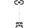 Stepper Fitness - Stepper Da Allenamento - Con Maniglie - Con Bande Elastiche Di Resistenza - Per Allenamento Cardio - Nero