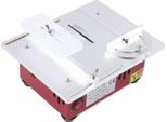 Mini Sega Circolare Da Tavolo Per Fai Da Te E Modellismo - Sega Di Precisione - 96 W - 9200-9500 Giri/Min - 7 Livelli Di Velocità - Profondità Di Taglio 14 Mm - 110-240 V Ca, Aspirazione Della Polvere - Rosso