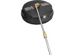 Pulitore Rotante Per Superfici - Accessorio Per Idropulitrice - Diametro 38 Cm - Max 3600 Psi - Portata 15 L/Min - Max 60 °C - Attacco Rapido 0,6 Cm - Plastica - Nero