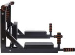 Barra Per Trazioni E Stazione Per Dip - Stazione Vkr Montata A Parete - Multifunzione Trazioni/Dip/Sollevamento Ginocchia - Portata 200 Kg - Imbottitura Nbr/Pu - Nero