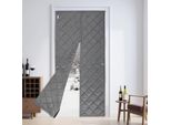 Tenda Magnetica Termica Per Porte - Tenda Per Porte - Isolante Termico - Protezione Dal Vento E Dalle Correnti D'aria - Chiusura Magnetica - Risparmio Energetico - Grigio Scuro