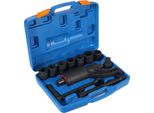 Moltiplicatore Di Coppia Manuale - Set Di Chiavi Per Dadi Ruota - 5500 N·M - Rapporto Di Trasmissione 1:58 - Bussole 21/24/27/30/32/33/38 Mm - Adattatore 25,4 Mm - Acciaio Crv - Blu