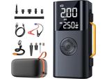 Avviamento Di Emergenza Per Auto - Avviatore Con Compressore - Compressore D'aria 150 Psi - Pompa Per Pneumatici - Powerbank - Luce Led - Nero
