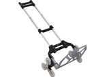 Carrello Per Scale - Carrello A Mano - Pieghevole - Portata 75 Kg - Alluminio - Per Carichi Pesanti - Per Scale - Nero