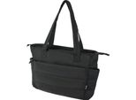 Floso - Borsa A Tracolla, Tinta Unita, Materiale Riciclato, Bomber, 18 Litri PF4978 (Taglia Unica) (Nero)