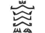 Accessori Per Cavi - Set Di 7 Maniglie E Barre - Lat Pulldown & V-Bar - Maniglie Ergonomiche - Bicipiti/Tricipiti - Allenamento Di Forza A Casa - Nero