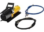 Pompa Idraulica A Pedale Ad Aria Compressa - 10000 Psi - Serbatoio Da 0,69 L - Pressione Iniziale 120 Psi - Per Compressore/Macchina Raddrizzatrice - Giallo