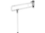 Maniglione Per Bagno - Maniglione Di Sostegno Per Wc - Pieghevole - Portata 100 Kg - Abs + Acciaio Inossidabile - Per Anziani, Donne In Gravidanza, Persone Con Disabilità