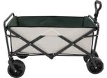 Carrello Pieghevole - Carrello A Mano/Da Giardino - Capacità Di Carico 115 Kg - Con Tasche Portaoggetti - Per Il Campeggio - Marrone