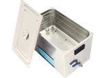 Pulitore A Ultrasuoni - Vasca A Ultrasuoni 30 L - Temperatura E Tempo Regolabili - Doppia Frequenza 28/40 Khz - 200–240 V Ca - Acciaio Inossidabile 201/304 - Argento
