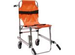 Sedia Di Evacuazione Per Scale - Sedia Di Soccorso Pieghevole - Capacità Di Carico 159 Kg - 2 Ruote - Lega Di Alluminio - Superficie Cromata - Facile Da Pulire - Viola