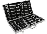 Set Di Chiavi A Cricchetto - Chiavi A Bussola/Chiavi A Bussola - 22 Pezzi - 6-32 Mm - Testa Articolata - Per Il Montaggio/Smontaggio Di Mobili - Argento