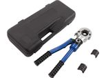 Pinza Idraulica Per Tubi - Pinza Di Pressatura - Forza Di Pressatura 8-10 Tonnellate - Per Tubi In Rame 1,27/1,9/2,54 Cm - Acciaio, Impugnatura In Gomma - Blu Scuro