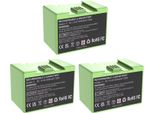 Batteria Di Ricambio Per Robot Aspirapolvere - Compatibile Con I7 - Li-Ion >3500 Mah - Rohs - Confezione Da 3 - Beige