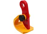 Pinza Di Sollevamento Per Lamiere - Orizzontale - Portata 1,5 T - Apertura Ganasce 0-50 Mm - Regolabile - Per Carichi Pesanti - Per Lamiere Di Acciaio - Arancione