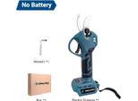 Cesoie Elettriche Per Rami - Cesoie Da Giardino A Batteria - Motore Brushless Da 500 W - Diametro Di Taglio 35 Mm - Lama Acciaio Al Carbonio - Spina Ue - Senza Batteria - Arancione/Nero