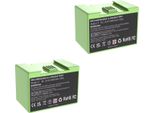 Batteria Per Robot Aspirapolvere - Batteria Di Ricambio - Li-Ion - ≥3500 Mah - Confezione Da 2 - Compatibile Con I7/I3/I4/E5/E6 - Grigio