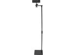 Supporto Da Pavimento Per Proiettore - Base Regolabile In Altezza - Altezza 122-154 Cm - Rotazione 360° - Inclinazione 90° - Carico Massimo 4 Kg - Nero