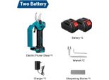 Cesoie Per Rami A Batteria - 21 V 800 W - Spessore Di Taglio 35 Mm - 2 Batterie - Spina Ue - Rosso/Nero