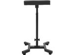 Poggiabraccia E Poggiagambe - Supporto - Regolabile In Altezza Da 70 A 99 Cm - Portatile - Telaio In Ferro - Imbottitura In Finto Cuoio Con Schiuma - Nero