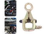 Morsetto Di Trazione Per Carrozzeria - A Doppio Senso, Autotensionante - Forza Di Trazione 5 T/5000 Kg - A Bocca Larga - Acciaio 45# - Dimensioni 22×8,5 Cm