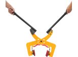 Pinza Per Cordoli - Pinza Di Sollevamento - Capacità Di Carico 280 Kg - Apertura 6-24 Cm - Per Pietre E Lastre - Per Carichi Pesanti - Giallo