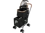 Carrello Per Animali Domestici 3 In 1 - Passeggino Per Cani E Gatti - Pieghevole - Cestello Rimovibile - Maniglia Regolabile - Ruote Anteriori Girevoli A 360° - Per Animali Di Piccola E Media Taglia