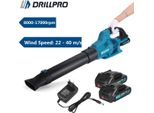 Soffiatore Per Foglie Senza Spazzole - Soffiatore Manuale - 6 Livelli - 8000-17000 Giri/Min - Velocità Dell'aria 22-40 M/S - Leggero - Senza Batteria