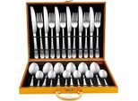 Set Di Posate - 24 Pezzi - Acciaio Inossidabile 410 - Lavabile In Lavastoviglie - Coltello/Forchetta/Cucchiaio - Argento