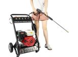 Idropulitrice Ad Alta Pressione - Alimentazione A Benzina - Portatile - 7,5 Cv - 3400 Giri/Min - 5 Ugelli - Spina Ue - Nero