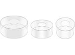 Espositore Rotondo In Acrilico Per Torte - Set Da 3 Pezzi - Diametro 15/20/30 Cm - Per Torte E Dessert - Matrimoni E Compleanni - Trasparente