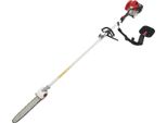 Motosega - Potatore Telescopico - Benzina 2 Tempi 43 Cm³ - 1,25 Kw (1,7 Cv) - Avviamento Manuale - Ampio Raggio D'azione - Rosso