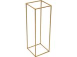 Portafiori Per Matrimoni - Decorazioni Da Tavola - Set Da 10 - Altezza 80 Cm - Design Geometrico - Ferro - Capacità Di Carico 10 Kg Per Supporto - Tubo Quadrato 10 Mm - Oro