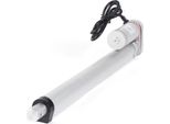 Azionamento Lineare - Motore Lineare Dc 12 V - Forza Di Spinta 900 N - Corsa 30 Cm - Per Apriporta Elettrico - Argento