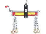 Traversa Per Motori - Livellatore Di Carico Per Motori - Capacità Di Carico 900 Kg - Maniglia Regolabile - Per Gru A Motore - Argento