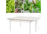 Set Per Coltivazione Idroponica - Sistema Nft Verticale - 36 Fori Per Piante - Senza Terra - PVC-U - Torre Per Coltivazione Di Ortaggi - Bianco