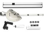 Guida Angolare Per Sega Circolare Da Tavolo - Set Combinato - Binario Da 450 Mm - Guida Flip-Stop - Dispositivo Per Incastri A Pettine/Giunti A Scatola - Guida Angolare Di Precisione - Bianco