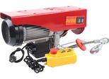 Verricello Elettrico/Argano - PA1000 12 M - 1600 W - 220 V 50 Hz - Motore Interamente In Rame - Ferro/Alluminio - Cavo Di Alimentazione 1 M - Rosso