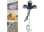 Miscelatore Per Malta E Vernici - Miscelatore Elettrico Manuale - 6 Velocità - 0-1200 Giri/Min - 1400 W - 220 V 50/60 Hz - Impugnatura Antiscivolo - Spina Ue - Blu