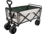 Carrello Pieghevole - Carrello Da Giardino E Da Spiaggia - Dimensioni 90×50 Cm - Capacità Di Carico 115 Kg - Acciaio Ad Alto Tenore Di Carbonio, Poliestere 800D - Nero