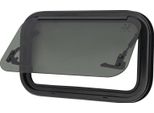 Finestra Per Camper/Roulotte - Finestra Laterale Apribile - 500×300 Mm - Angolo Di Apertura 85° - Zanzariera - Vetro Temperato - Montaggio Sandwich - Nero