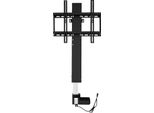 Supporto Tv Universale Orientabile - Supporto Da Tavolo - 66-145 Cm Lcd/Led - Regolabile In Altezza - Max. 50 Kg - Lega Di Alluminio - Nero
